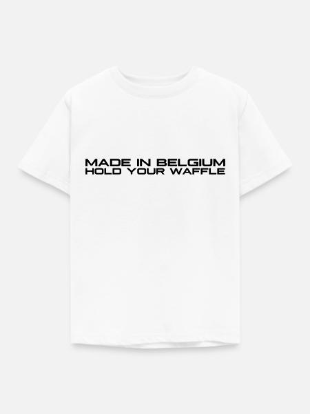 Halten Sie Ihre Waffel - Kinder T-Shirt - Weiß