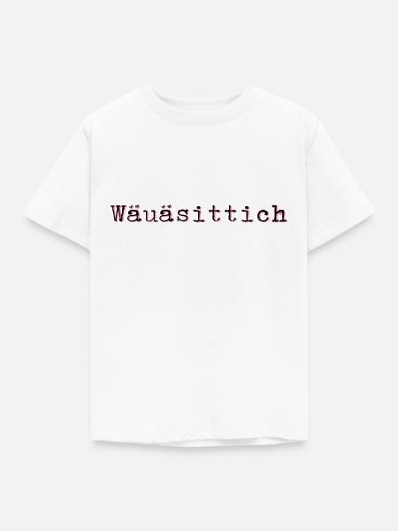 Schweizerdeutsch Wellensittich - Kinder T-Shirt - Weiß