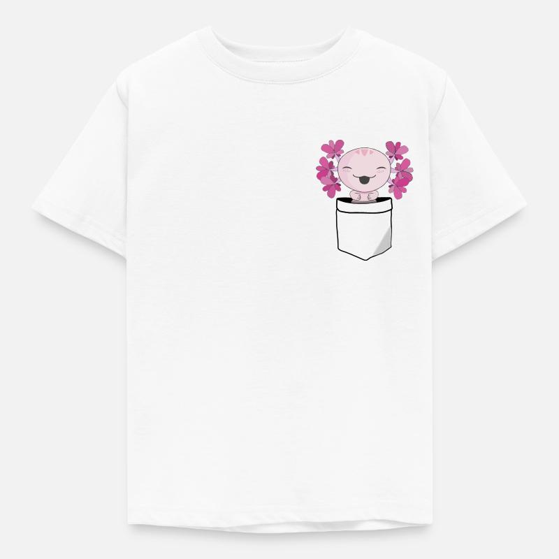 Axolotl - Kinder T-Shirt - Weiß