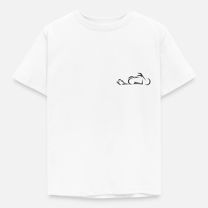 Motorrad - Kinder T-Shirt - Weiß