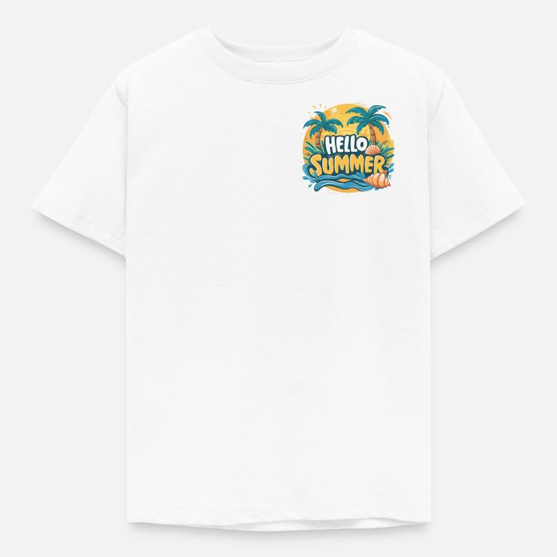 Dazzling elegance HELLO SUMMER - Kids' T-Shirt - white