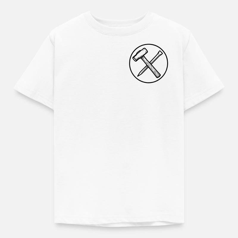 Hammer and Chisel - Kids' T-Shirt - white