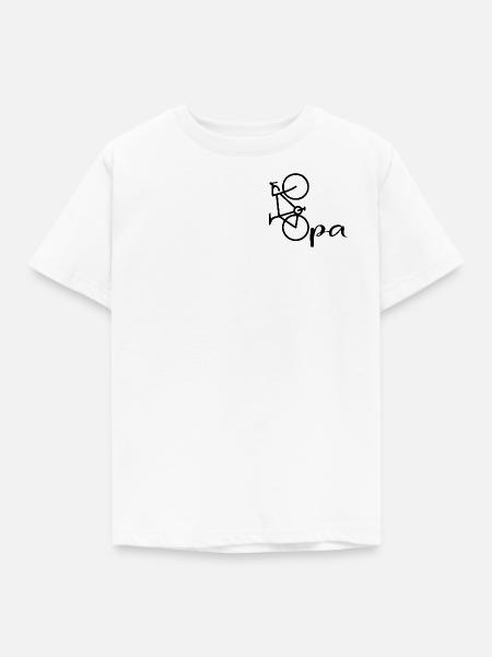 Opa Radfahrer Fahrrad - Kinder T-Shirt - Weiß