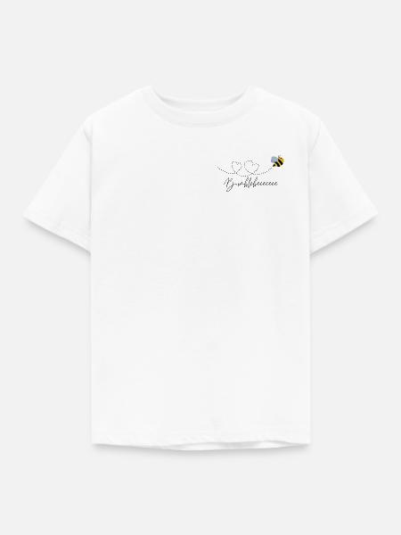 Bumblebee Liebe - Kinder T-Shirt - Weiß