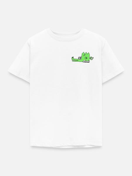 Emberon, der Drache - Kinder T-Shirt - Weiß