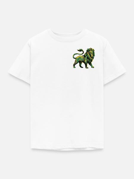 Lion Roots Reggae - Kinder T-Shirt - Weiß