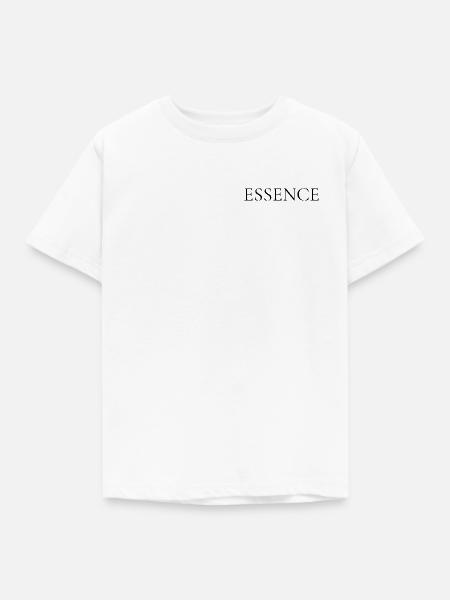 ESSENCE – Elegantes Brust-Statement - Kinder T-Shirt - Weiß