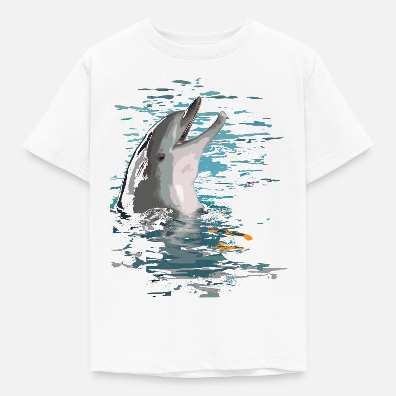 dauphin - T-shirt Enfant - blanc