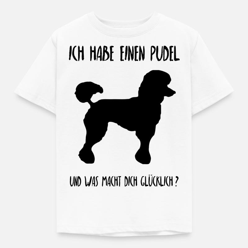 Pudel - Kinder T-Shirt - Weiß