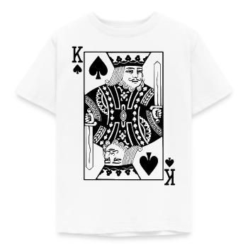 Spades King Card Game - Kids' T-Shirt - white - Front - AI Model Kid Male (0cm)