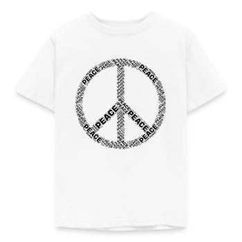 Peacezeichen Weltfrieden - Kinder T-Shirt - Weiß - Vorne - AI Model Kid Male (0cm)