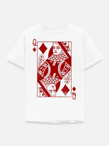 Karo Königin Rot - Kinder T-Shirt - Weiß