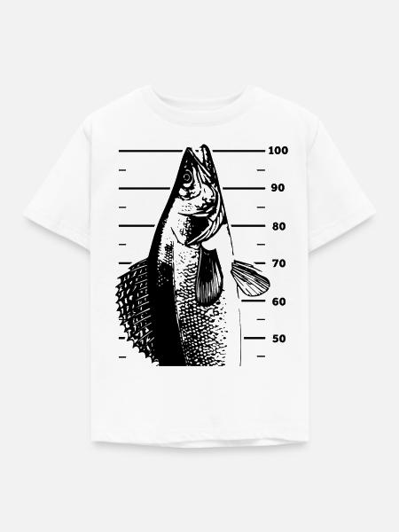 LetzterWurf Meter Zander Anglershirt - Kinder T-Shirt - Weiß