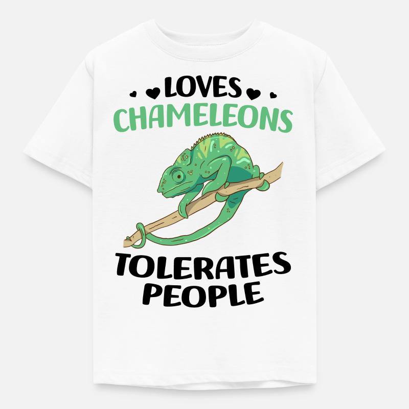 Chameleon - Kids' T-Shirt - white