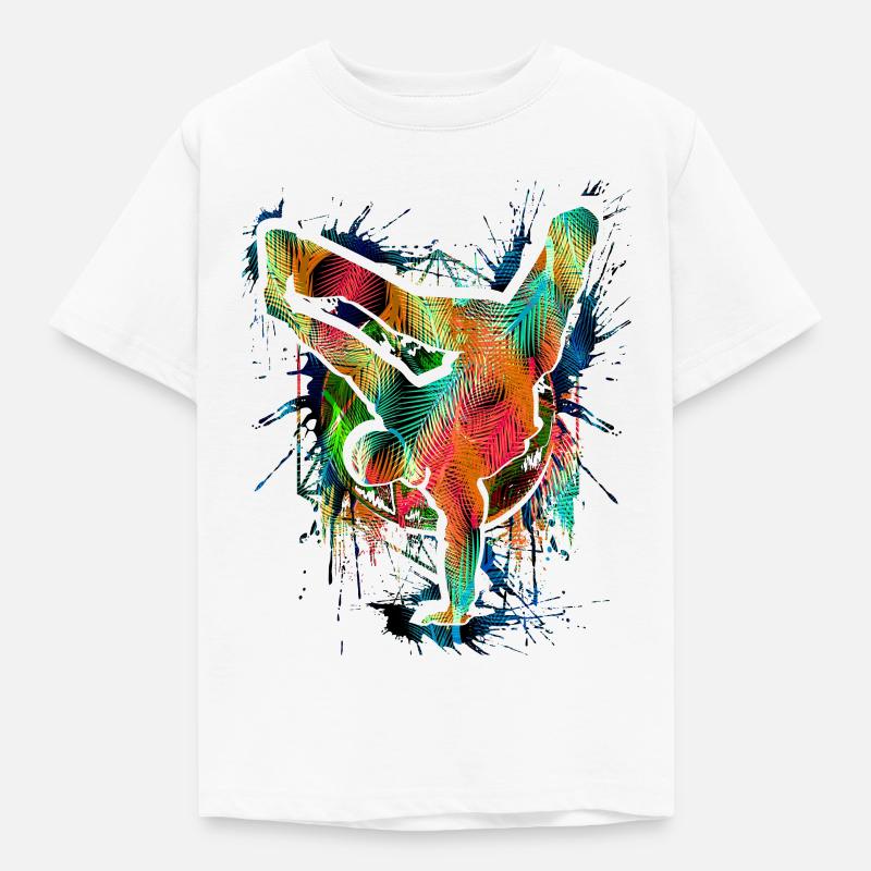 Breakdance - Breakdancer - Breakdancing - BBoy - Kids' T-Shirt - white