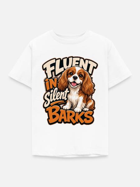 Kavallerier King Charles Spaniel - Kinder T-Shirt - Weiß