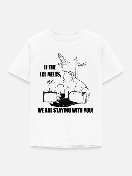 Polar Bear Global Warming - Kinder T-Shirt - Weiß
