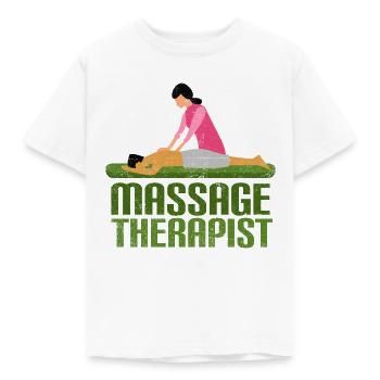 Vintage Massage - Kinder T-Shirt - Weiß - Vorne - AI Model Kid Male (0cm)
