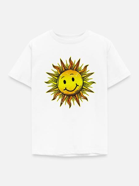 Sonne - Kinder T-Shirt - Weiß