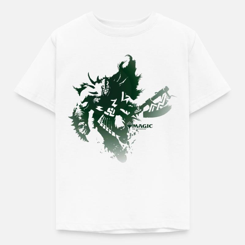 Magic: The Gathering Planeswalker Garruk - Børne-T-shirt - hvid