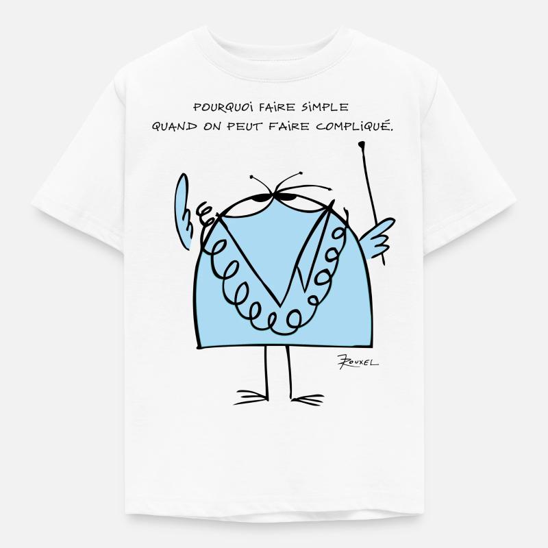 Le professeur Shadoko et sa devise - T-shirt Enfant - blanc