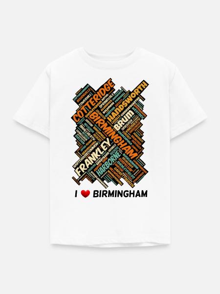 Birmingham - Kinder T-Shirt - Weiß
