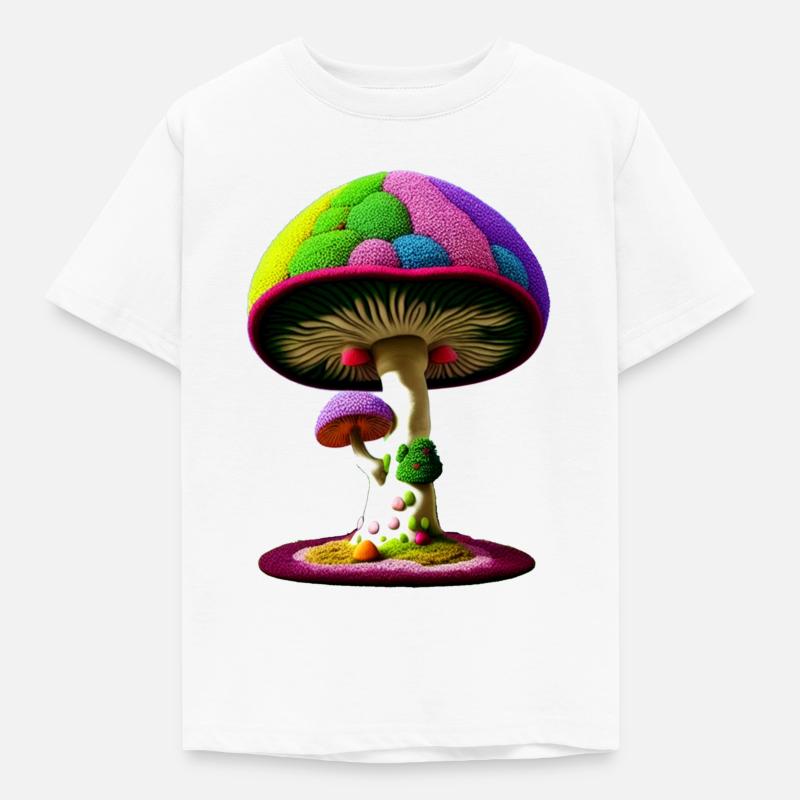 Magic Mashroom Tree - Kids' T-Shirt - white