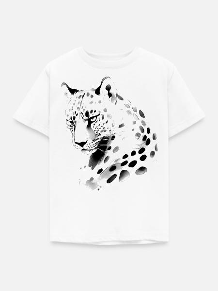 Raubkatze - Kinder T-Shirt - Weiß