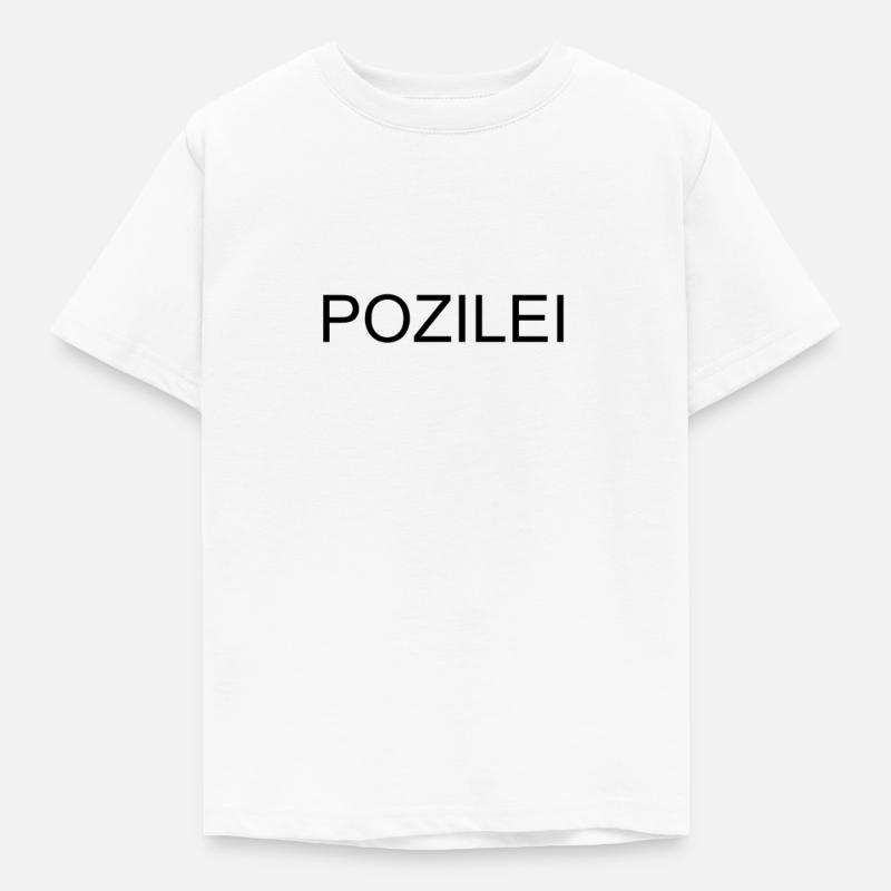 Polizei - Kinder T-Shirt - Weiß