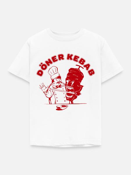 Döner Kebab - Kinder T-Shirt - Weiß