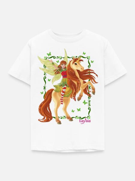 Schleich bayala Marween rides unicorn - Kids' T-Shirt - white