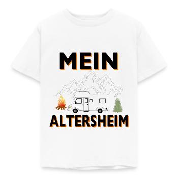 Mein Altenheim ist überall - Kinder T-Shirt - Weiß - Vorne - AI Model Kid Male (0cm)