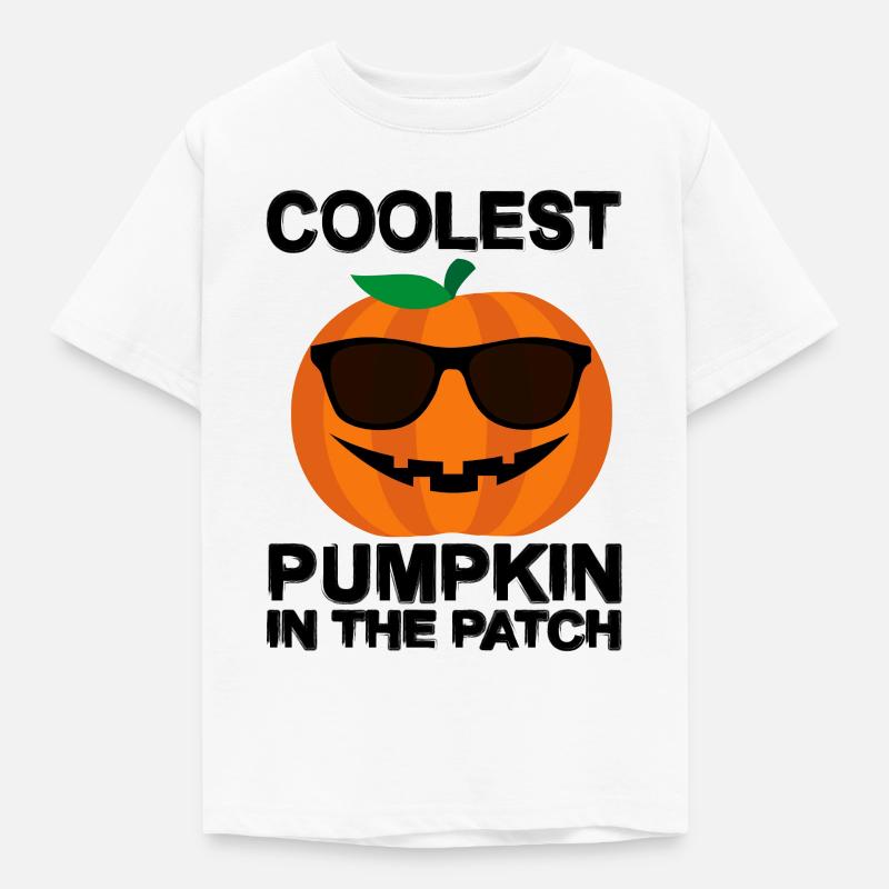 La citrouille la plus cool du patch - T-shirt Enfant - blanc