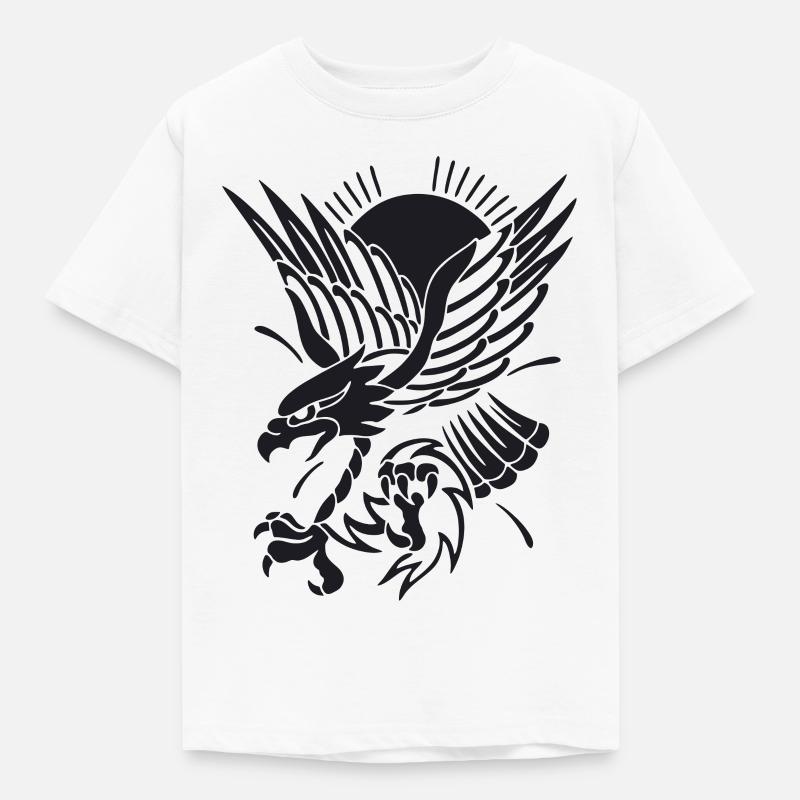 Eagle approaching - Kids' T-Shirt - white