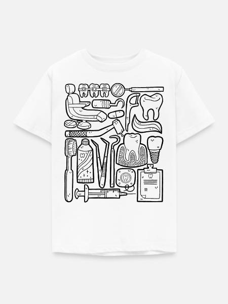 Zahnarzt - Kinder T-Shirt - Weiß