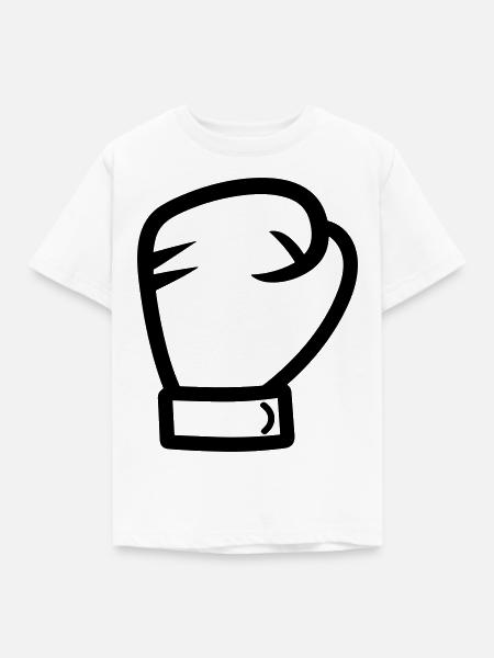 Boxhandschuh - Kinder T-Shirt - Weiß
