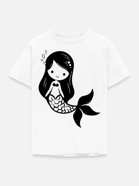 Meerjungfrau - Kinder T-Shirt - Weiß