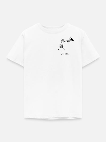 Dr.-Ing. – Robotik - Kinder T-Shirt - Weiß