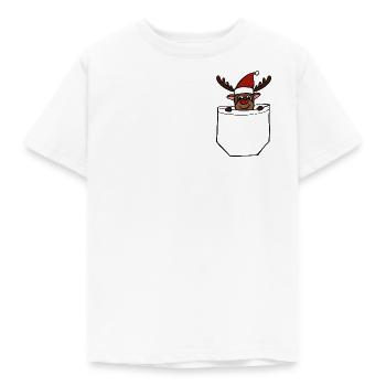 Sacs Renne Transparent - T-shirt Enfant - blanc - Devant - AI Model Kid Male (0cm)