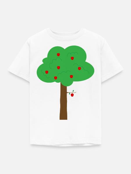 Apfelbaum - Kinder T-Shirt - Weiß