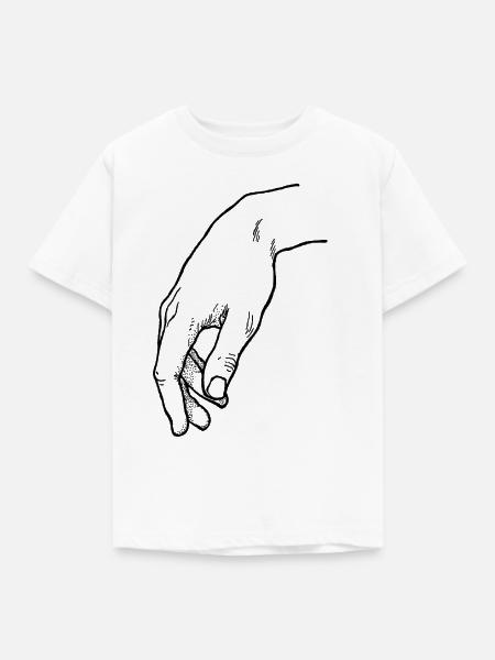 Handzeichen - Kinder T-Shirt - Weiß