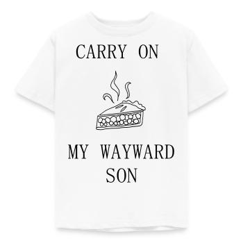 Supernatural / Carry on my wayward son /Winchester - Kinder T-Shirt - Weiß - Vorne - AI Model Kid Male (0cm)