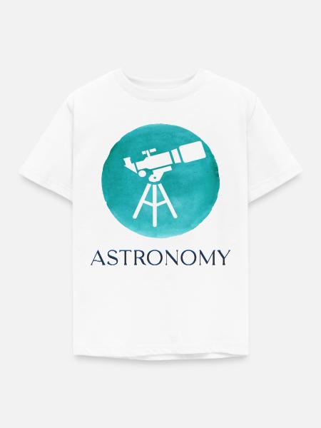 Astronomie - Kinder T-Shirt - Weiß