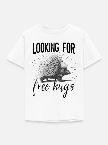 Stachelschwein - Kinder T-Shirt - Weiß