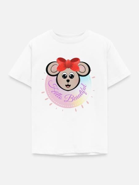 Hallo beautiful - Kinder T-Shirt - Weiß
