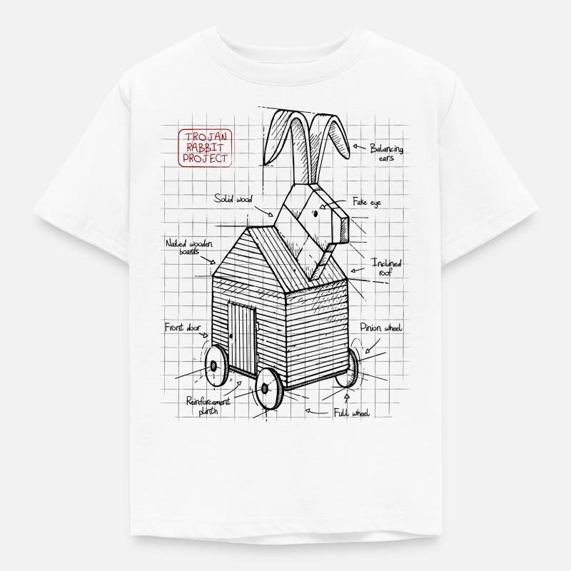 Trojan Rabbit - T-shirt Enfant - blanc
