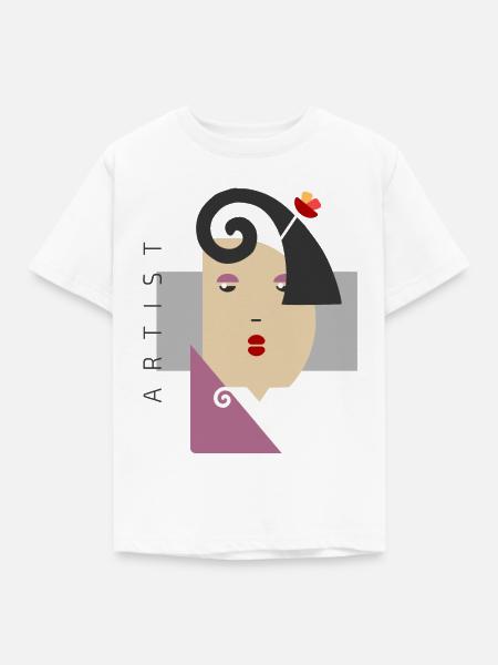 Künstler - Kinder T-Shirt - Weiß