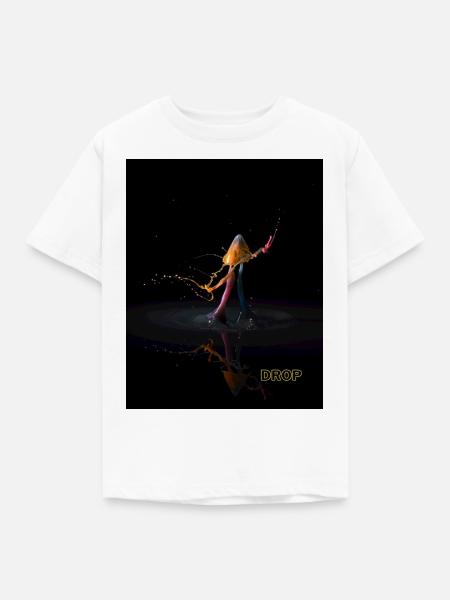drop - Kinder T-Shirt - Weiß