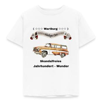 Wartburg Freunde - Ostalgie - Kinder T-Shirt - Weiß - Vorne - AI Model Kid Male (0cm)