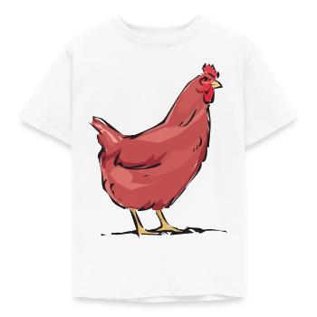 POULE - T-shirt Enfant - blanc - Devant - AI Model Kid Male (0cm)